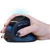 Ergodriven Mouse verticale Om Handshake | Mouse ergonomico senza fili | Ricaricabile | Interruttori Micro-Force Silent Click | Schermo OLED | Riduce la tensione e la fatica | Compatibile con PC e Mac