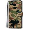 Miagon Wallet Case for iPhone 6/6S,Creative Pattern Flip Leather Case Cover with Credit Card Slot ID Card Holder Kickstand,Camouflage