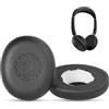 ACCOUTA Premium Pelle proteica Cuscinetti auricolari di ricambio per Jabra Evolve2 65 Flex Wireless Stereo Cuffia Cuscinetti per cuffie