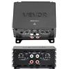 VEVOR Amplificatore Audio per Auto a 4 Canali Amplificatore a Ponte di Classe D max. 4x110 W a 4 Ohm/4x160 W a 2 Ohm, Tensione Nominale 14,4V CC Larghezza di Banda 10 Hz-30 kHz per Veicoli SUV