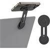 MoKo Supporto Tablet in Alluminio, Supporto Cellulare con Attacco Magnetico Adesivo Angolazione Regolabile 360° Accessori Tablet Laptop, Cellulare Telefono, Supporto Magnetico per Cellulare - Nero
