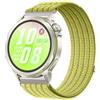GIOPUEY Cinturini Compatibile con Huawei Watch GT Runner 2/GT6/GT5/GT4 46mm, Cinturino in Morbido Nylon Intrecciato [Unisex] [Traspirante] - LightGreen