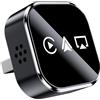 MZU CarPlay - Adattatore wireless 3 in 1 per iPhone - Wireless CarPlay + Mirror Link + Plug & Play, adattatore USB / Type-C Car Play stabile, supporta iOS 10+ e tutti i veicoli con cavo