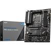 MSI PRO B660-A DDR4, Scheda Madre ATX - Supporta i processori Intel 12th Gen Core, LGA 1700 - DDR4 Memory Boost 4800+MHz/OC, slot PCIe 4.0 x16, 2 slot M.2 Gen4, 2.5G LAN