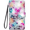 Miagon Custodia Cover Case per Xiaomi Redmi Note 11 PRO,Colorato Modello Pelle Portafoglio Libro Cuoio Flip Case con Porta Carte Magnetica Supporto,Colorato Fiore