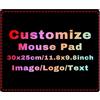 Naispanda Tappetino per Mouse Personalizzato con Foto/Testo/Logo 300x250x3mm Tappetini per Mouse da Gioco Impermeabili Personalizzati, Tappetino per Mouse e Tastiera con Base in Gomma Antiscivolo per Computer