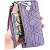 Rnrieyta Miagon Cerniera Portafoglio Custodia per Samsung Galaxy A54 5G,Magnetica Geometria Cover Protettiva Libro con Porta Carte Flip Caso con Cinturino da Polso