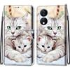 Rnrieyta Miagon Custodia Cover Case per Honor X7B,Colorato Modello Pelle Portafoglio Libro Cuoio Flip Case con Porta Carte Magnetica Supporto,Madre e Bambino