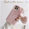 Miagon Pelosa Artificiale Peluche Custodia per Samsung Galaxy Note 20,Carina Cover Protettiva Soffice Animali per Ragazze Soft Pelliccia con Cuore Pendente,Rosa