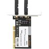 ZDETGU Adattatore Desktop PCI 300MBPS 802.11b G N WiFi Card 2 Antenne AR9223