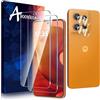 Anoowkoa 2 Pezzi Vetro Temperato per Motorola Moto G15/G15 Power +2 Pezzi Fotocamera Pellicola Protettiva,Protezione Schermo Anti Graffio Ultra Resistente