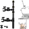 WEWOGA OSMO NANO 360 Moto Fotocamera Montaggio Kit per 43 Invisibile Selfie Bastone compatibile con Insta360 X5-X Resistente Moto Manubrio Morsetto compatibile con GoPro 13-3 Bicicletta, ATV, UTV Vlog(Oro)