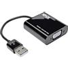 TRIPP LITE Eaton Adattatore da USB a VGA Multi Monitor Convertitore video esterno, Cavo USB Type-A 2.0 incorporato, 1080p @ 60Hz -Compatibile con Windows, Mac e Ubuntu (U244-001-VGA)