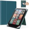 MoKo Custodia per 6,8,7 Kindle Paperwhite eReader Tablets, Gemma Verde | Accessori eReader per 6,8, 7 Pouces Kindle Paperwhite/Colorsoft/Kobo/Ocean, Custodia Leggera Folio ,Cinghia da Mano, Support