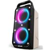 Foxdawn Cassa Bluetooth Potente Portatile, 240W (Peak) Party Cassa Bluetooth Grande, Super Bass, TWS Stereo Speaker, 20H, Luci a LED, BT5.3, TF/AUX/MIC&GTR, Altoparlante per Party, Campeggio (White)