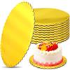 EOGRFW 10 tavole per torte, 30 cm, rotonde, in cartone dorato, per il trasporto di torte e torte