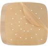 LUTER 120 Pezzi 23 cm Carta Pergamena Fodera Friggitrice ad Aria, Perforata Non Sbiancata Quadrata ad Aria, Cestello per Cottura a Vapore