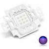 CHANZON Chip LED ad alta potenza 10W viola ultravioletto (UV 385nm/900mA/DC 9V-11V/10 Watt) Componenti COB SMD Diodo emettitore di luce 10W Lampadina ultravioletta Perline Illuminazione fai da te
