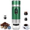 Bostar Macchina per caffè espresso portatile 3 in 1, 2 modalità di estrazione 90 °C macchina da caffè elettrica espresso con temperatura display digitale per campeggio, compatibile con capsule e
