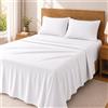 Degrees home Set di lenzuola Degrees Home Premium - 4 pezzi in microfibra spazzolata (105x190) - lenzuolo con angoli, lenzuolo piumino e 2 federe 50x80, Oeko-Tex, extra morbido e facile da curare