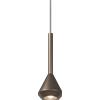 TopLight 1202 SOSPENSIONE 1 LUCE ATTACCO GU10 COLORE BRONZO CON CAVO CM 250 ROSONE DA ACQUISTARE SEPARATAMENTE