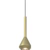 TopLight 1202 SOSPENSIONE 1 LUCE ATTACCO GU10 COLORE OTTONE CON CAVO CM 250 ROSONE DA ACQUISTARE SEPARATAMENTE