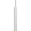 TopLight 1203 SOSPENSIONE TONDA 1 LUCE ATTACCO GU10 COLORE BIANCO CON CAVO CM 250 ROSONE DA ACQUISTARE SEPARATAMENTE