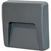 TopLight EXTRA SEGNAPASSO ESTERNO 1 LUCE GRIGIO ANTRACITE IP65 LED CCT 3000/4000/6500 °K 3W 300 lm 230V