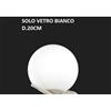 TopLight BOOMERANG SOLO VETRO BIANCO 1200 D.20 CM CON GHIERA METALLO SABBIA