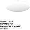 TopLight DISCOVERY SOLO VETRO PLAFONIERA 1233 D.60CM BIANCO LATTE