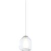TopLight DOUBLE SKIN SOSPENSIONE IN VETRO 1 LUCE ATTACCO E27 ROSONE ACQUISTABILE SEPARATAMENTE 1176 BETA TRASPARENTE