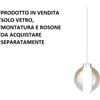 TopLight KIT DUE VETRI ESTERNO AMBRA SFUMATO + INTERNO SATINATO + 2 GOMMINI SILICONE