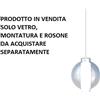 TopLight KIT DUE VETRI ESTERNO BLU SFUMATO + INTERNO SATINATO + 2 GOMMINI SILICONE