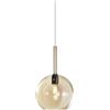 TopLight LAMPADARIO A SOSPENSIONE VETRO 1555 GRANDE AMBRA 1 LUCE ATTACCO E27 ROSONE ACQUISTABILE SEPARATAMENTE