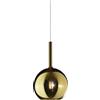 TopLight LAMPADARIO A SOSPENSIONE VETRO 1555 GRANDE ORO 1 LUCE ATTACCO E27 ROSONE ACQUISTABILE SEPARATAMENTE