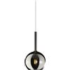 TopLight LAMPADARIO A SOSPENSIONE VETRO 1555 MEDIO CROMO 1 LUCE ATTACCO E27 ROSONE ACQUISTABILE SEPARATAMENTE