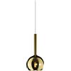 TopLight LAMPADARIO A SOSPENSIONE VETRO 1555 PICCOLO ORO 1 LUCE ATTACCO E27 ROSONE ACQUISTABILE SEPARATAMENTE