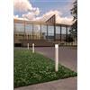 TopLight NIZZA PALO 100CM 1 LUCE ATTACCO E27 GRIGIO ANTRACITE IP44 IK06 IN ALLUMINIO E POLICARBONATO