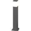 TopLight NIZZA PALO 60CM 1 LUCE ATTACCO E27 GRIGIO ANTRACITE IP44 IK06 IN ALLUMINIO E POLICARBONATO