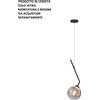 TopLight SOLO VETRO PIREX 1240 BRONZO SFUMATO MONTATURA ACQUISTABILE SEPARATAMENTE COLLEZIONE L-LINE