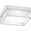 TopLight OSAKA APPLIQUE PLAFONIERA QUADRA 25CM 4 LUCI ATTACCO GX53 BIANCO IP54
