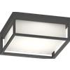 TopLight OSAKA APPLIQUE PLAFONIERA QUADRA 25CM 4 LUCI ATTACCO GX53 GRIGIO ANTRACITE IP54
