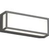 TopLight OSAKA APPLIQUE PLAFONIERA RETTANGOLARE GRANDE 30CM 3 LUCI ATTACCO GX53 GRIGIO ANTRACITE IP54
