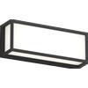 TopLight OSAKA APPLIQUE PLAFONIERA RETTANGOLARE GRANDE 30CM 3 LUCI ATTACCO GX53 NERO IP54