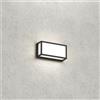 TopLight OSAKA APPLIQUE PLAFONIERA RETTANGOLARE PICCOLA 22CM 2 LUCI ATTACCO GX53 NERO IP54