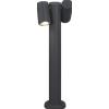 TopLight OSLO PALO 50CM 2 LUCI GRIGIO ANTRACITE IP65 NON INCLUSE