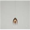 TopLight SOSPENSIONE 1 LUCE ATTACCO E27 CON CAVO CM 250 CON VETRO 1242 SIGMA BRONZO ROSONE DA ACQUISTARE SEPARATAMENTE