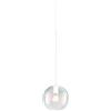 TopLight SOSPENSIONE 1 LUCE ATTACCO E27 CON CAVO CM 250 IN VETRO 1234 D.20CM IRIDE ROSONE DA ACQUISTARE SEPARATAMENTE