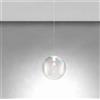 TopLight SOSPENSIONE 1 LUCE ATTACCO E27 CON CAVO CM 250 IN VETRO 1234 D.30CM IRIDE ROSONE DA ACQUISTARE SEPARATAMENTE