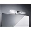 TopLight SISTER&BROTHER APPLIQUE PER SPECCHI FINITURA CROMO VETRO SATINATO 2 LUCI ATTACCO G9